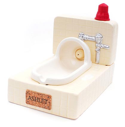 可愛到暴馬桶造型煙灰缸