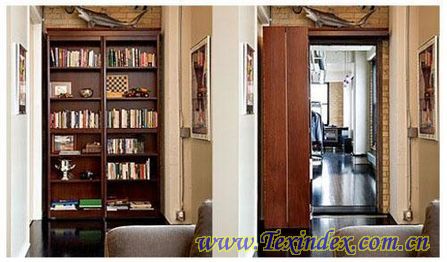 折疊書柜墻 實用方便的折疊書柜墻