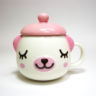 可愛立體插畫杯小女人的情懷