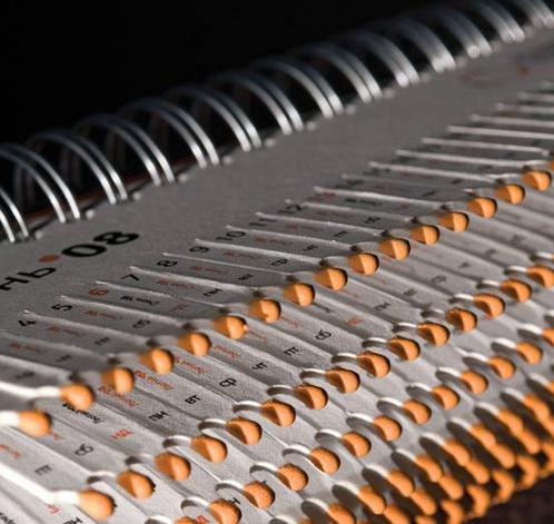 用火柴制作的個性臺歷