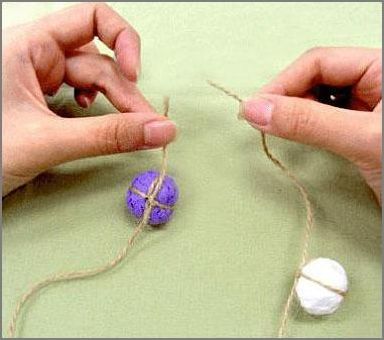 時尚彩球門簾詳細DIY教程 時尚彩球門簾詳細DIY教程