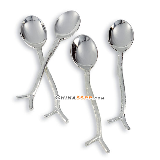 銀制個性餐具樹枝細(xì)節(jié)設(shè)計