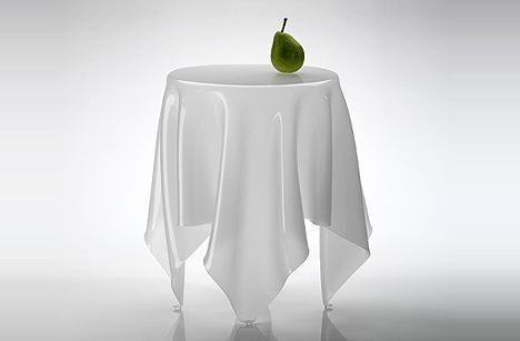 超有個性腳站立的桌布