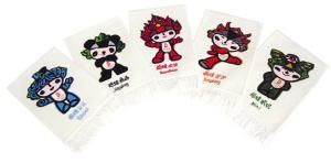 把福娃掛毯做進(jìn)奧運(yùn)的女人