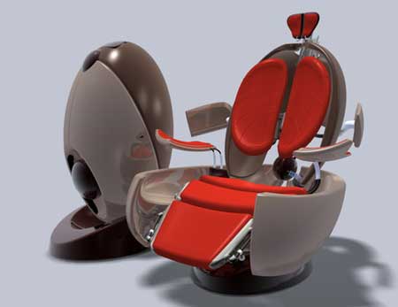 太空想象超現實主義座椅