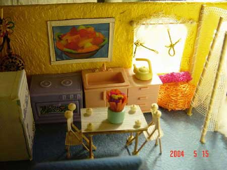 用鞋盒做出來的創意房子