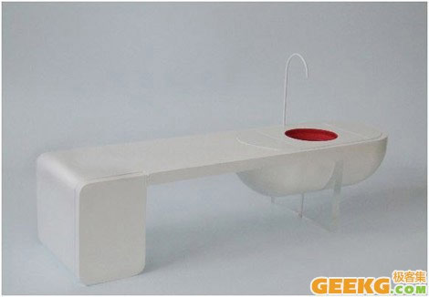 挑戰創意帶浴缸的廚房