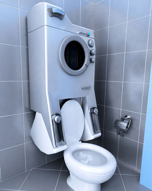 馬桶和洗衣機(jī)一體化設(shè)計