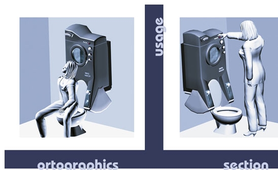馬桶和洗衣機一體化設計