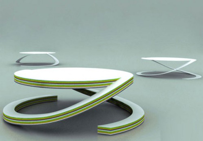 YoannHenryYvon奇異圓形概念桌