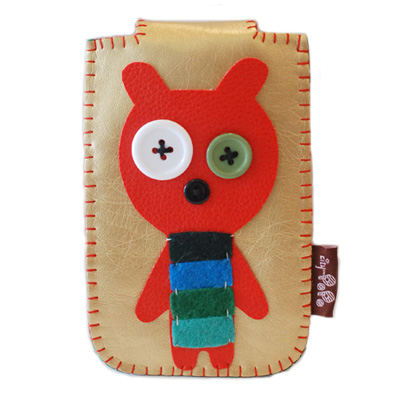 紐扣+碎布自己動手做卡卡套