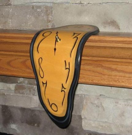 熔化的掛鐘凝固的時間