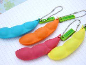 無限毛豆鑰匙扣 表情豐富