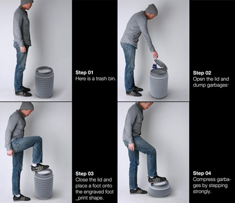 環保壓縮垃圾桶 小空間大利用