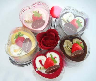 創(chuàng)意禮品蛋糕毛巾別具匠心