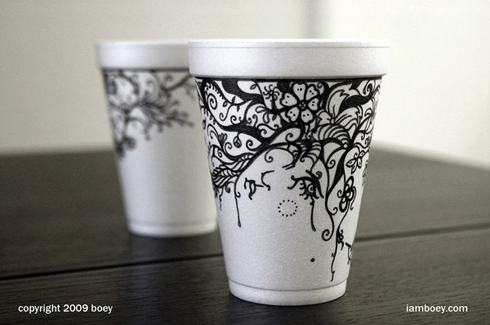 15 DIY個性設計咖啡杯上的藝術