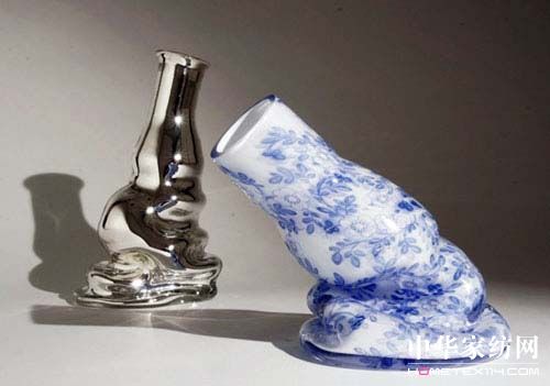 靜物消融 扭曲的玻璃器皿