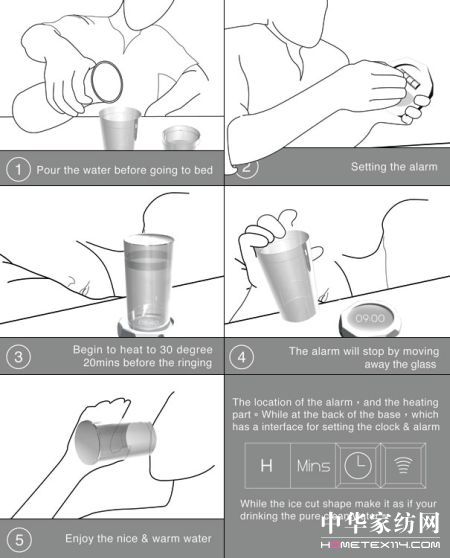 保姆鬧鐘醒后即有溫開水