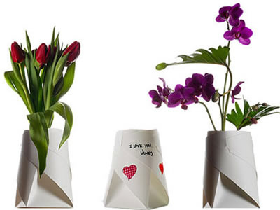 紙做的花瓶創意又情調