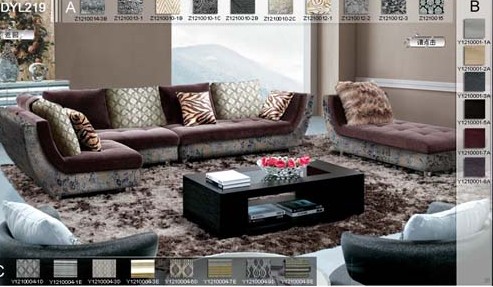 蝶依斕推出布藝自助搭配系統