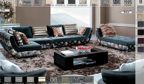 蝶依斕推出布藝自助搭配系統