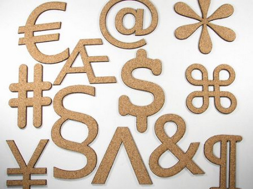 鍵盤符號形狀的創意杯墊