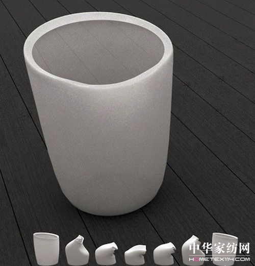 節(jié)省空間的橡膠類材料紙簍