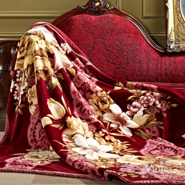 紫羅蘭:精致毛毯暖暖春意