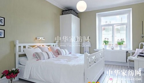 清爽白色家紡打造夏日雅致居室