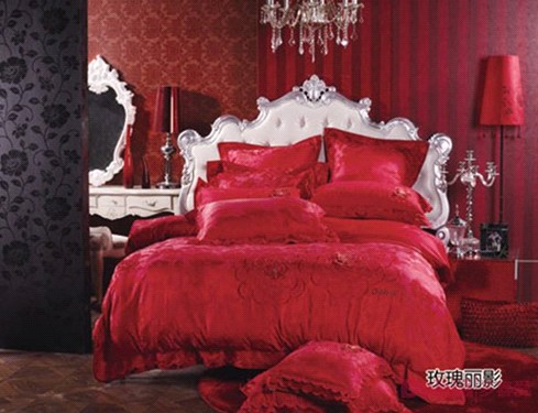 五月新婚潮多喜愛家紡婚慶床品扮新房