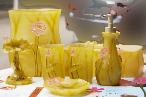 家居用品15款精美樹脂衛(wèi)浴套件