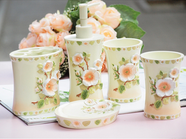 家居用品15款精美樹脂衛(wèi)浴套件