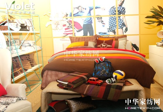 紫羅蘭生機展館盛裝亮相家紡展