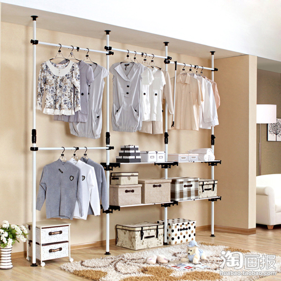 韓式衣柜DIY組裝創意擴容空間(上)