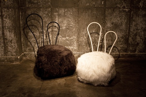 可愛溫暖萌兔椅