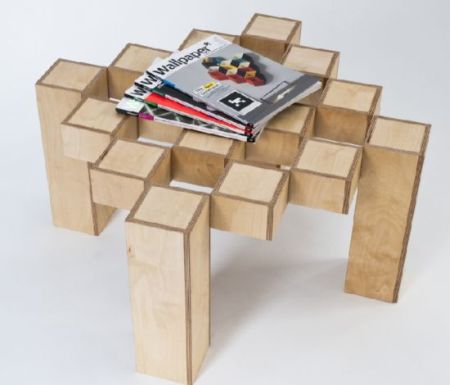 可變形的方塊桌子