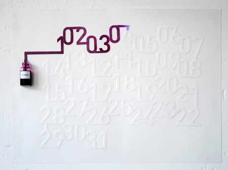 會(huì)動(dòng)的油墨月歷神奇時(shí)間顯示器