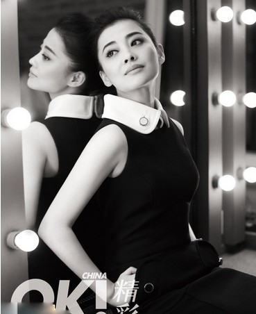 梅婷登雜志封面大片造型復(fù)古