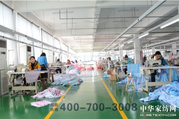 晚美家紡強勁后盾,走近生產(chǎn)