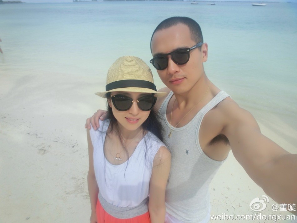 董璇赴鄭鈞劉蕓婚禮海島悠閑放松