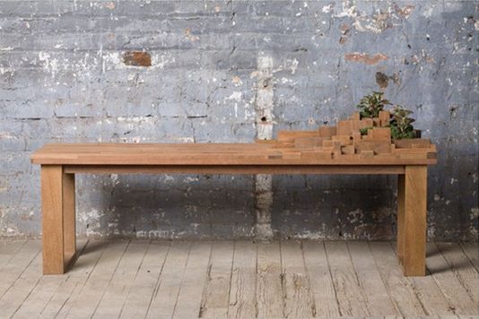 時(shí)尚混搭的盆景板凳