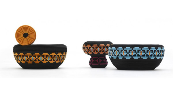 充滿民族風風格的編織座椅