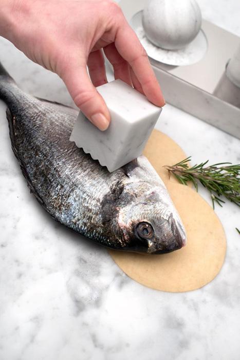 具有冰冷美感的大理石廚具