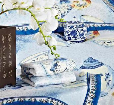 雨蘭:中式茶香青碧感受青花瓷韻道典雅