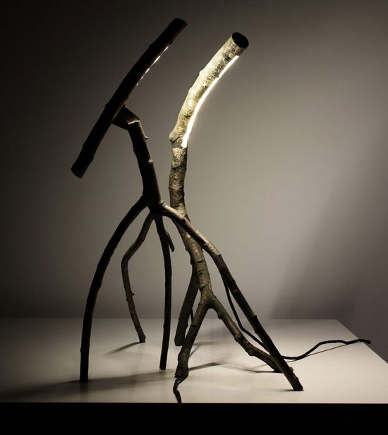 創(chuàng)意燈具:樹枝燈座