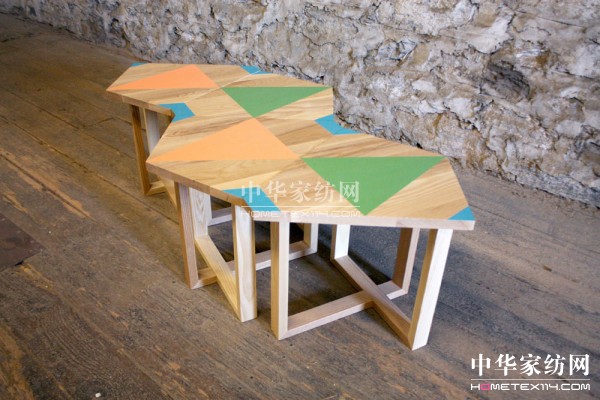 簡潔手繪幾何圖案家具系列