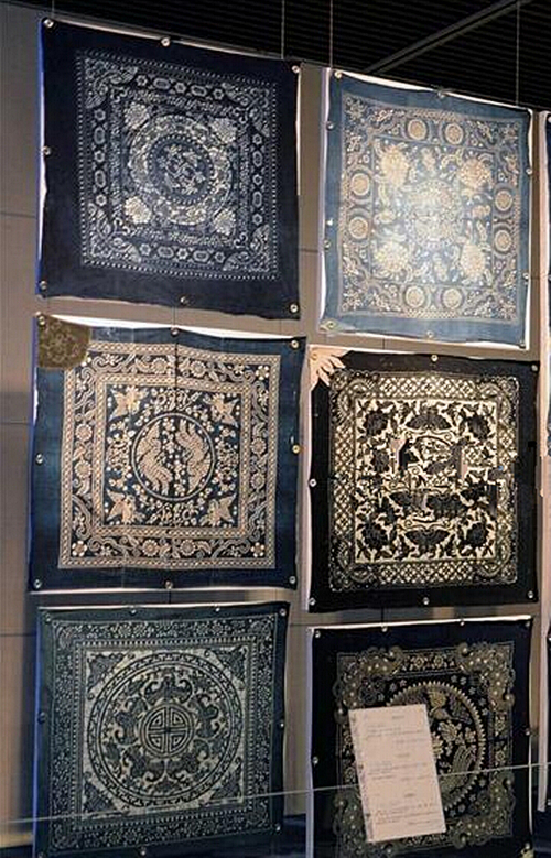 杭州舉辦傳統(tǒng)藍(lán)印花布藝術(shù)展